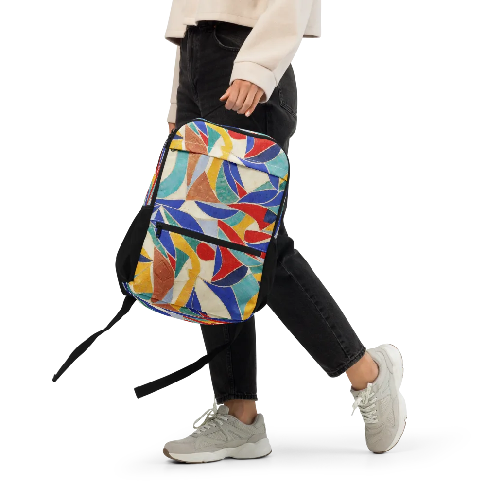 Mosaic Riptide on Utility Backpack — Front