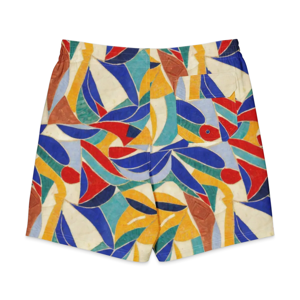 Mosaic Riptide on Men's Board Shorts — Back