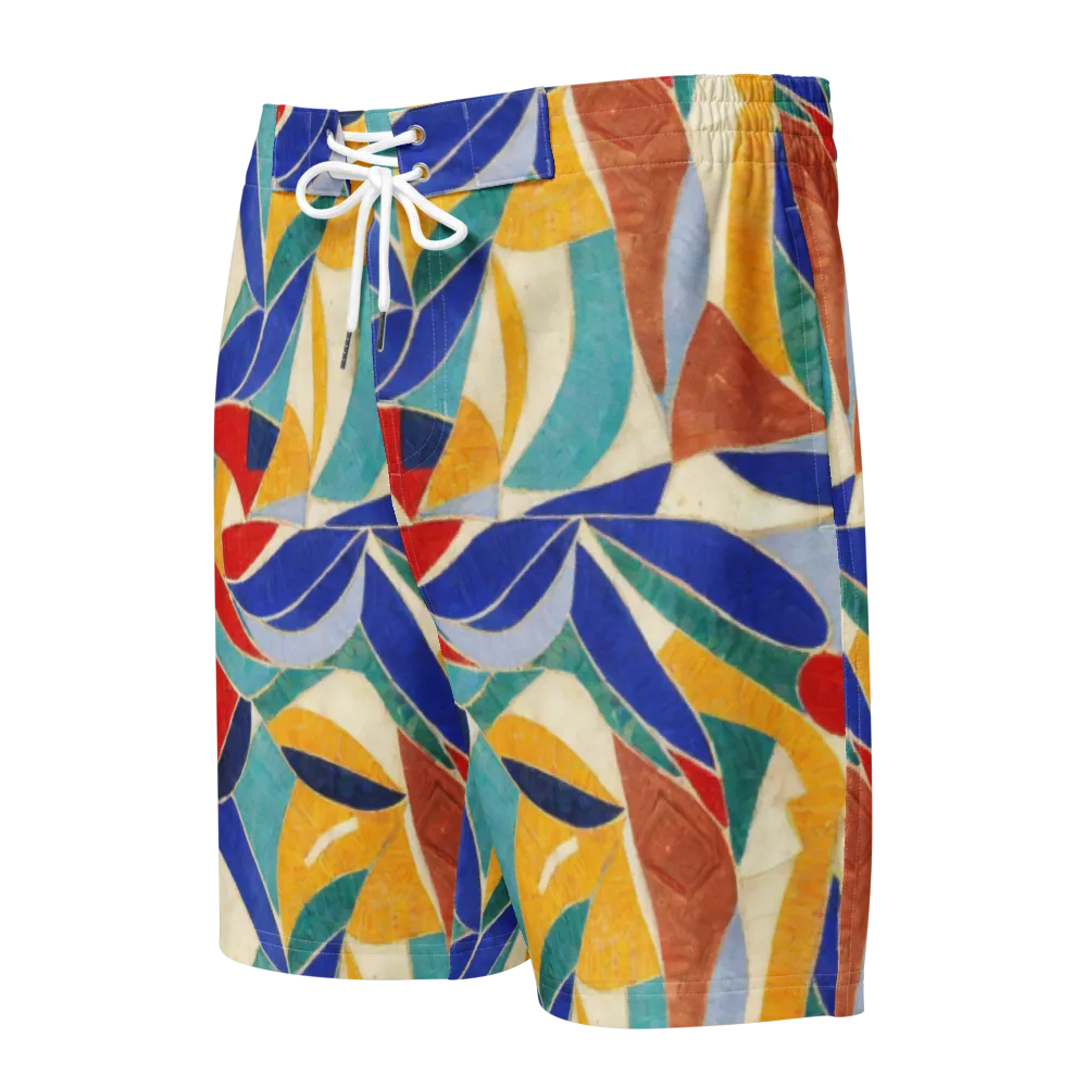Mosaic Riptide on Men's Board Shorts — Front