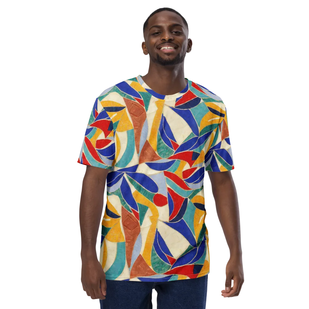 Mosaic Riptide on Men's Crew Neck T-Shirt — Front