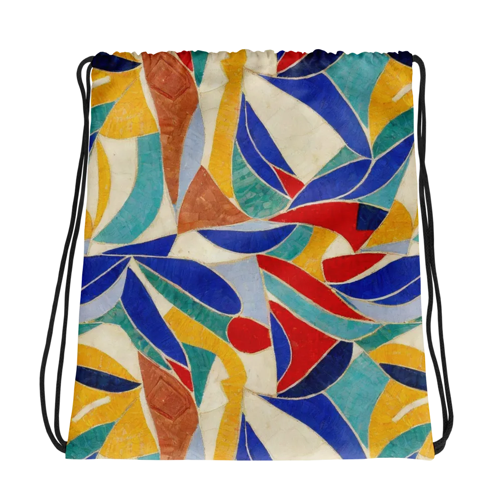 Mosaic Riptide on Drawstring Bag — Photo