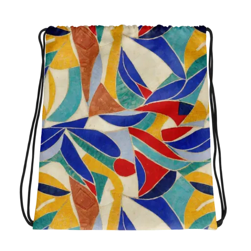 Mosaic Riptide on a Drawstring Bag