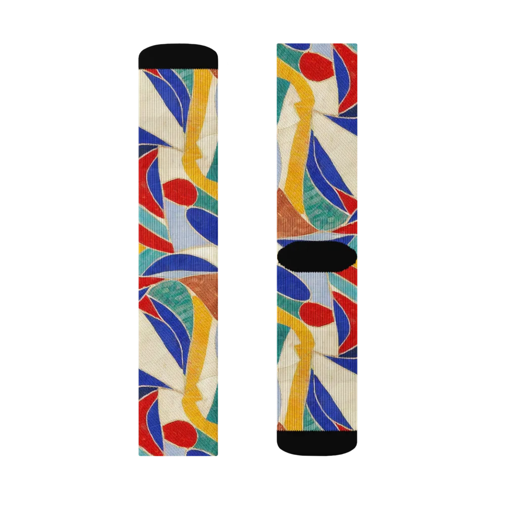 Mosaic Riptide on Socks — Right Sock