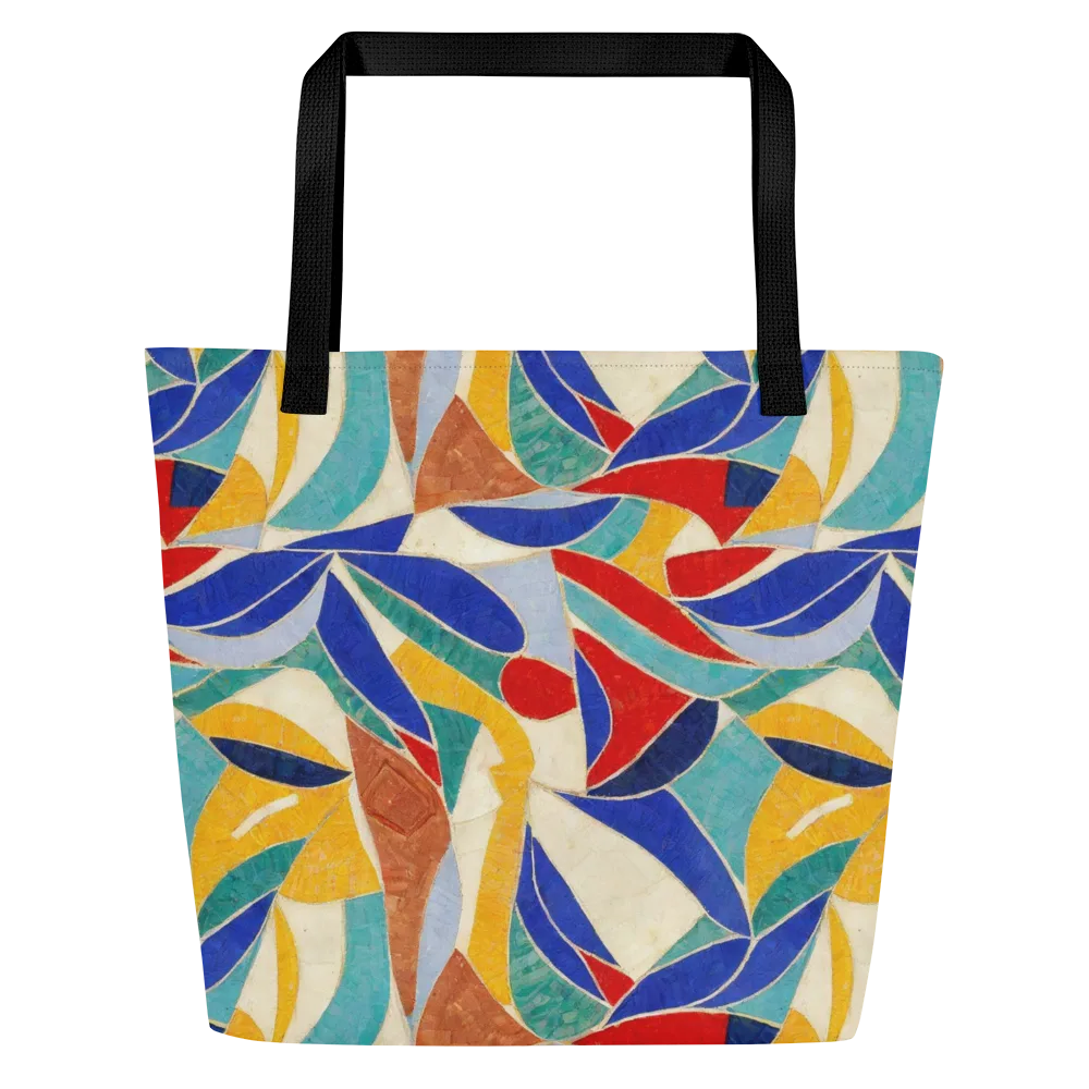 Mosaic Riptide on Large Tote Bag W/ Pocket — Front