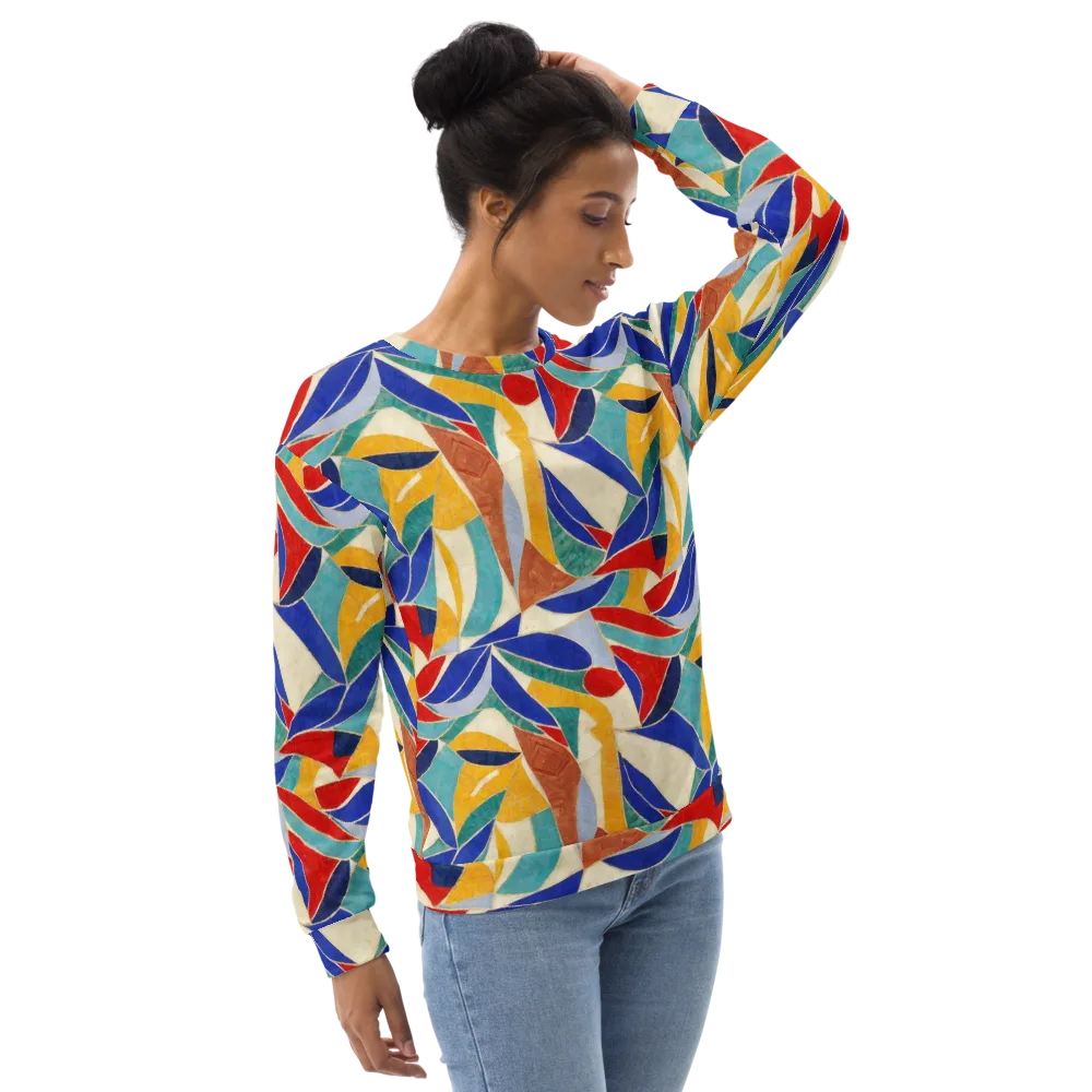 Mosaic Riptide on Sweatshirt — Right Front