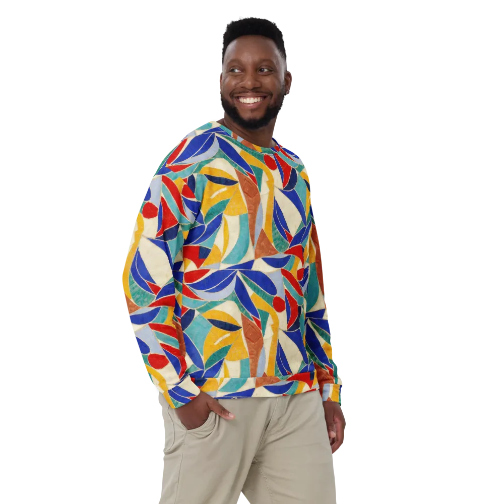 Mosaic Riptide on Sweatshirt — Front