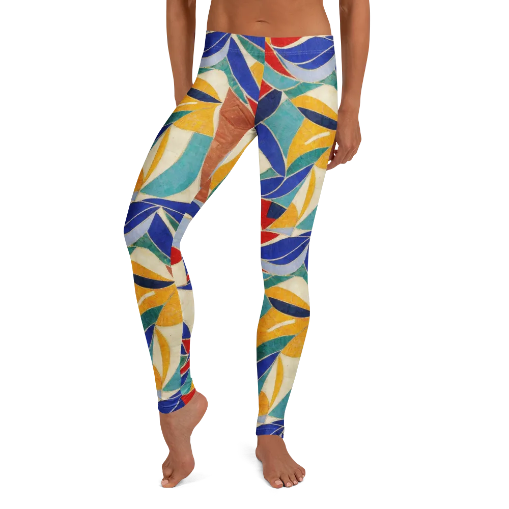 Mosaic Riptide on Leggings — Front