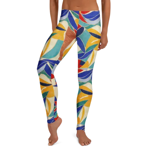 Mosaic Riptide on a Leggings