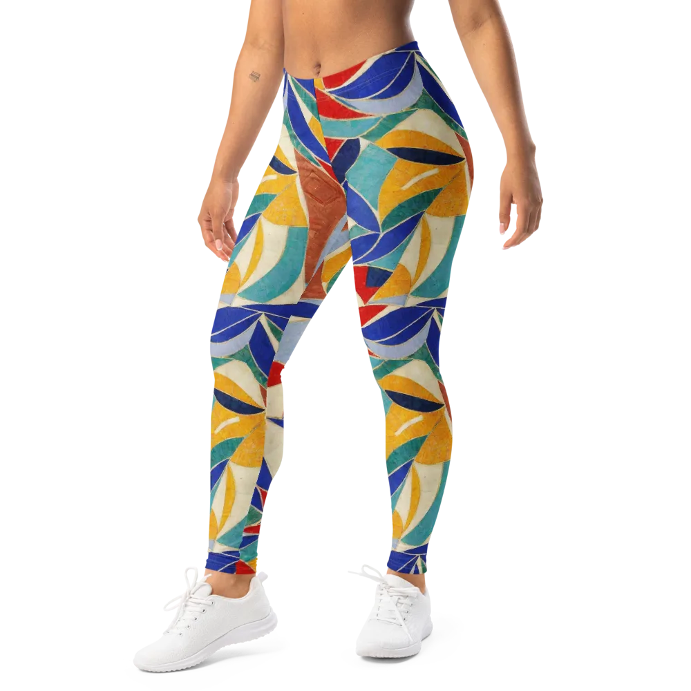 Mosaic Riptide on Leggings — Left Front
