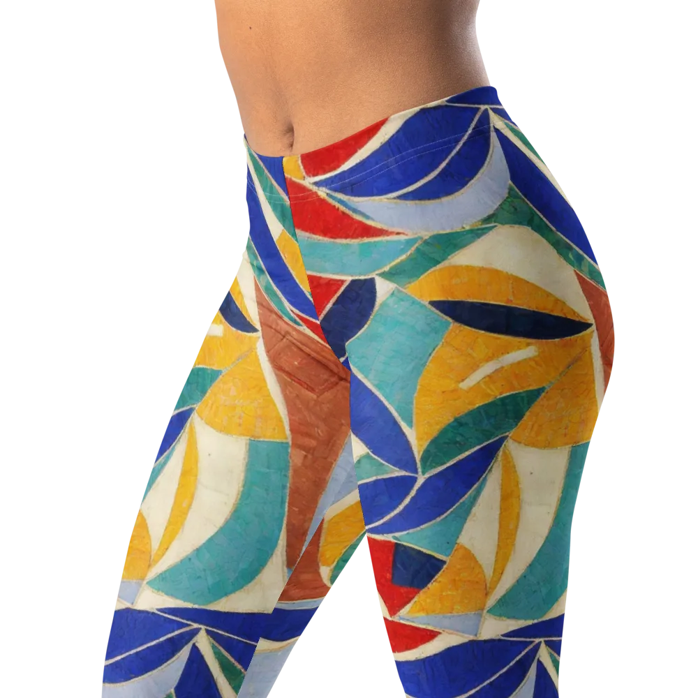 Mosaic Riptide on Leggings — Left Front