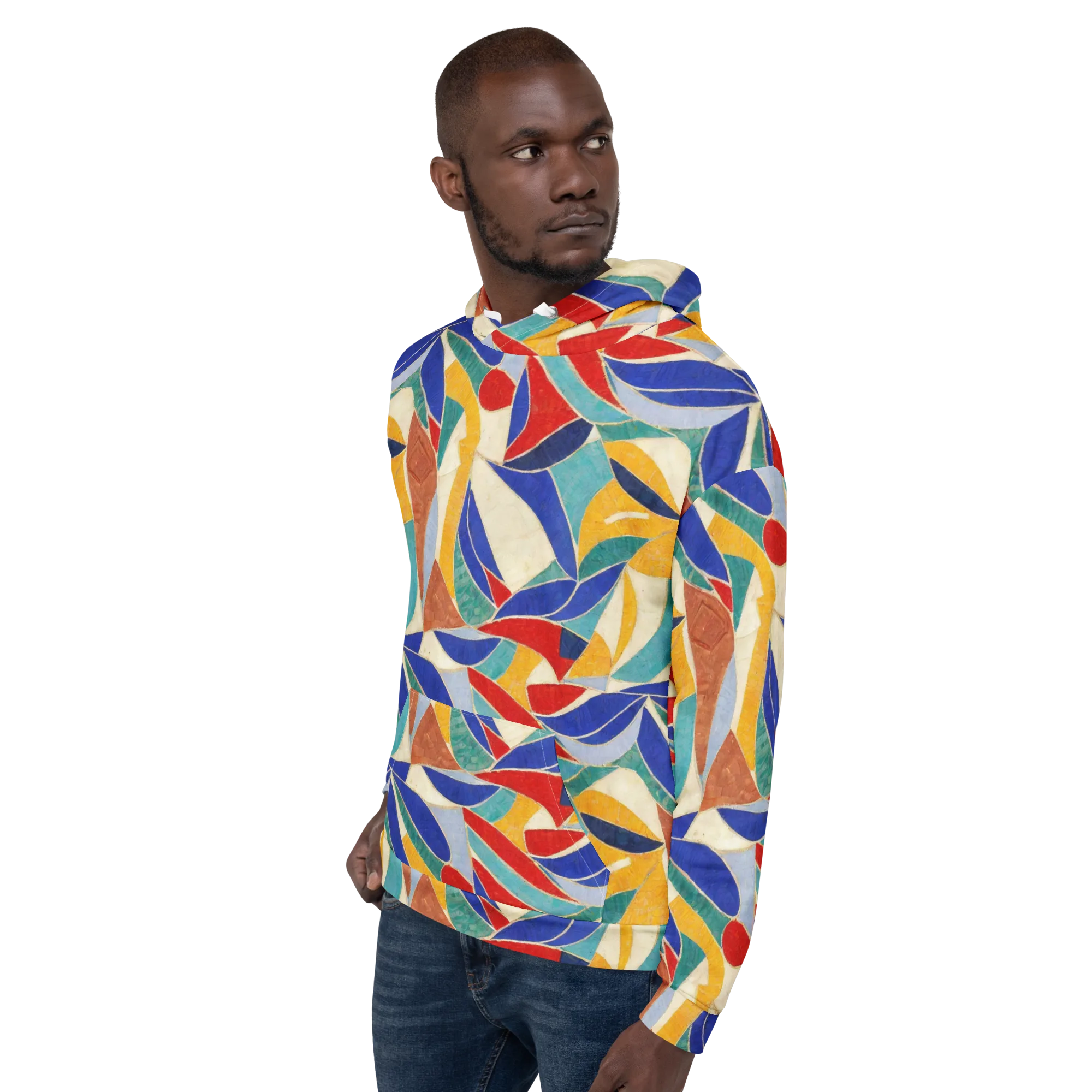 Mosaic Riptide on Hoodie — Left