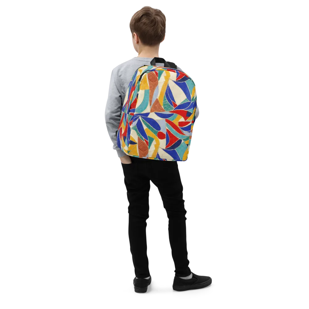 Mosaic Riptide on Minimalist Backpack — Right Front
