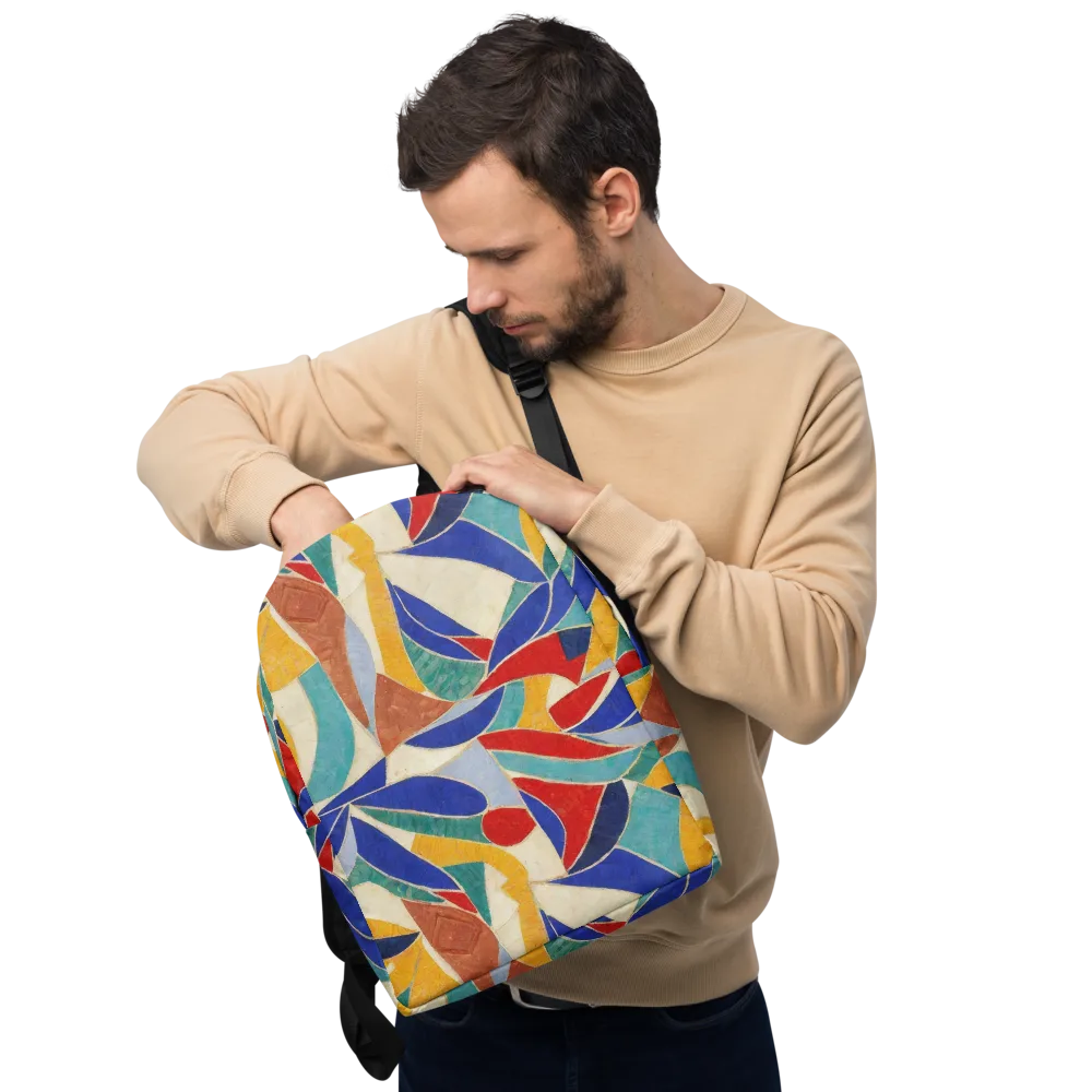 Mosaic Riptide on Minimalist Backpack — Front