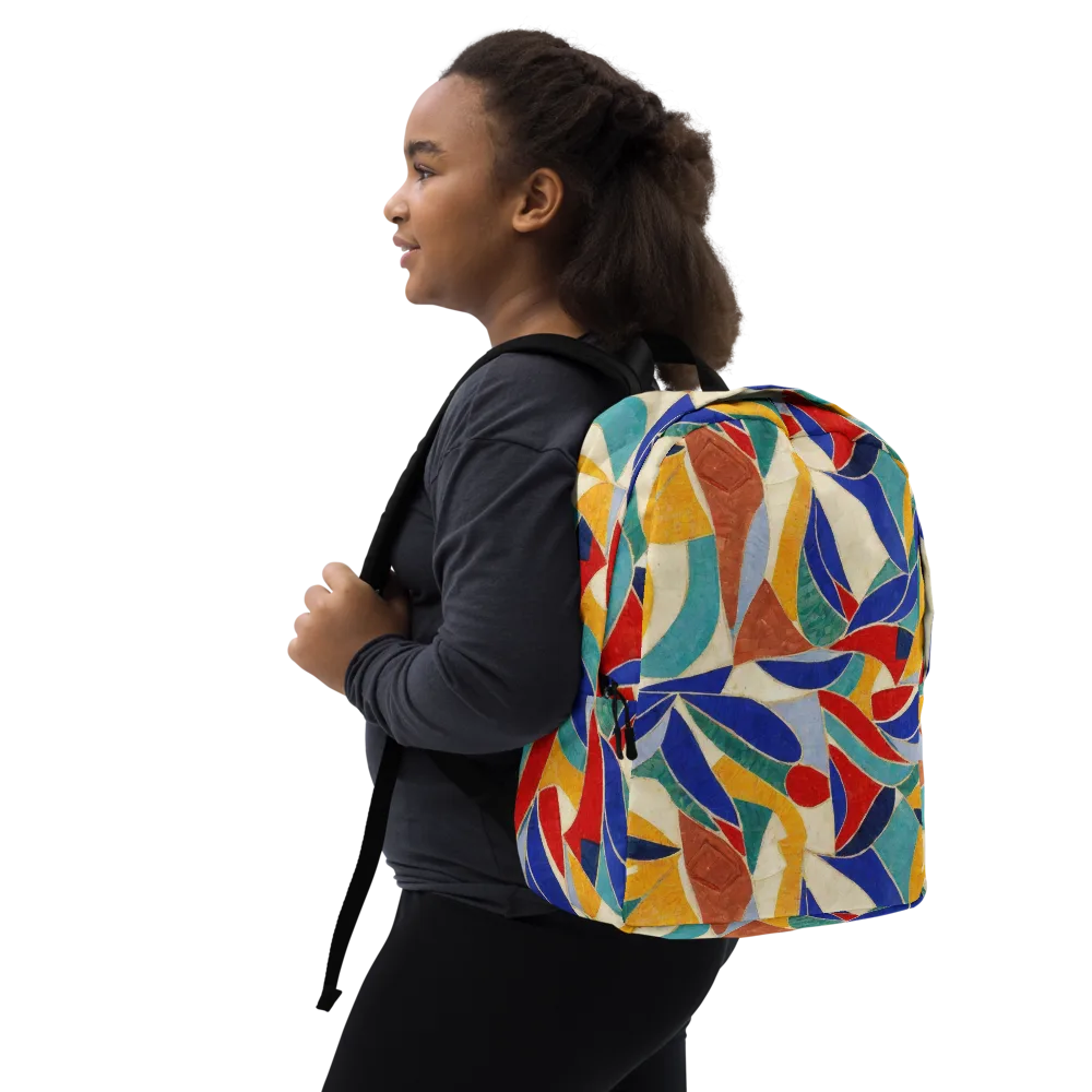Mosaic Riptide on Minimalist Backpack — Right Front