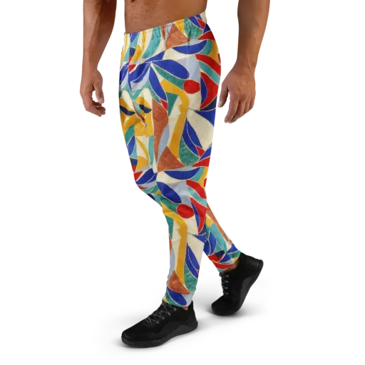 Mosaic Riptide on a Men's Joggers