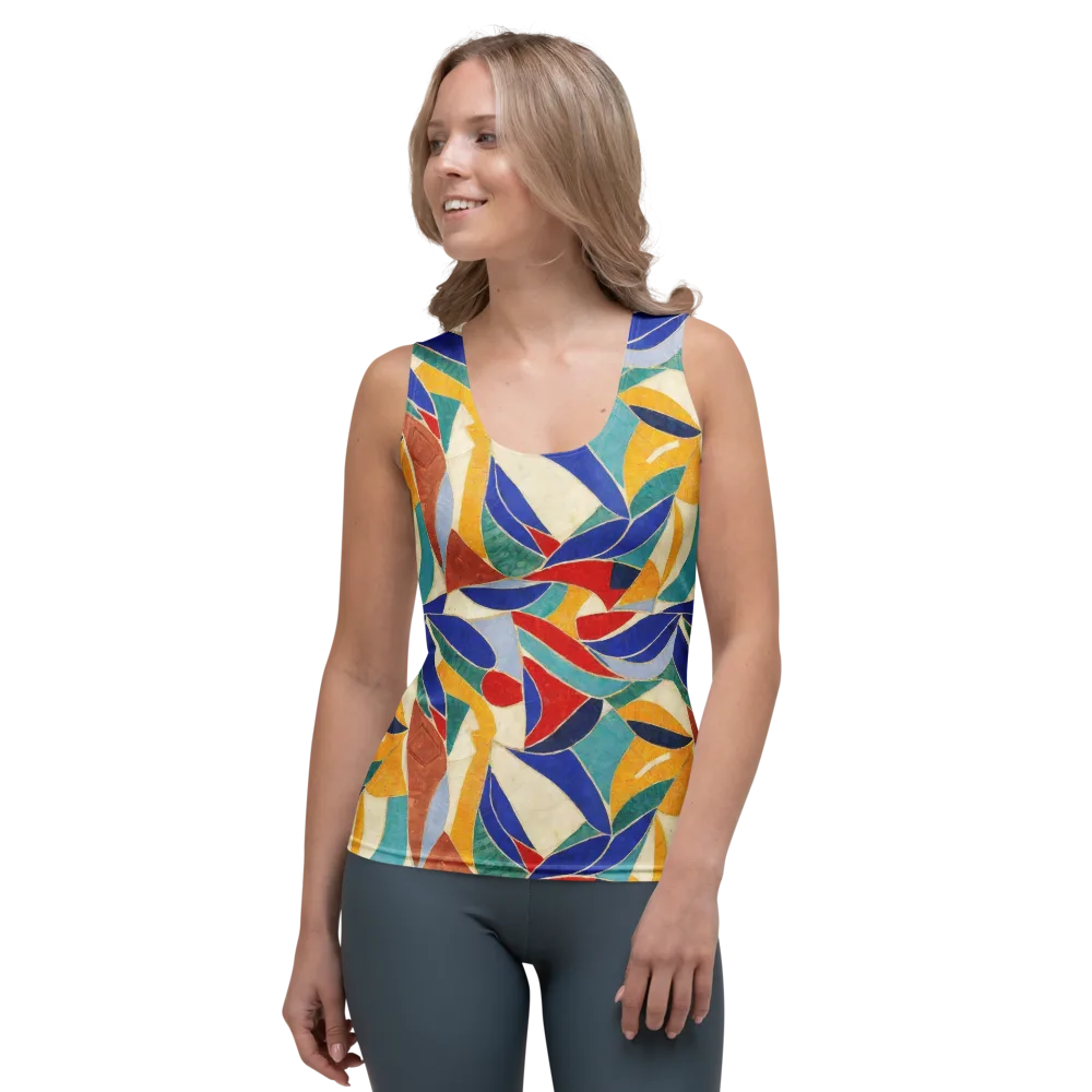 Mosaic Riptide on Women's Tank Top — Front