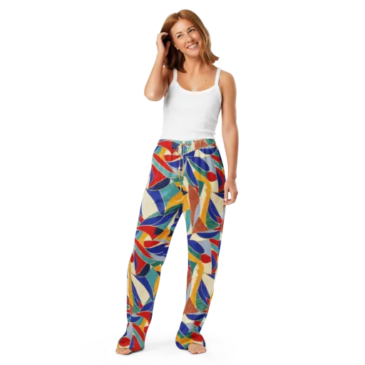 Mosaic Riptide on a Women's Pajama Pants
