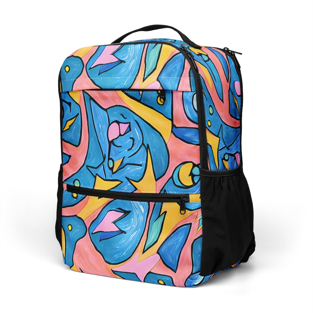 Pop Tide on Utility Backpack — Left Front