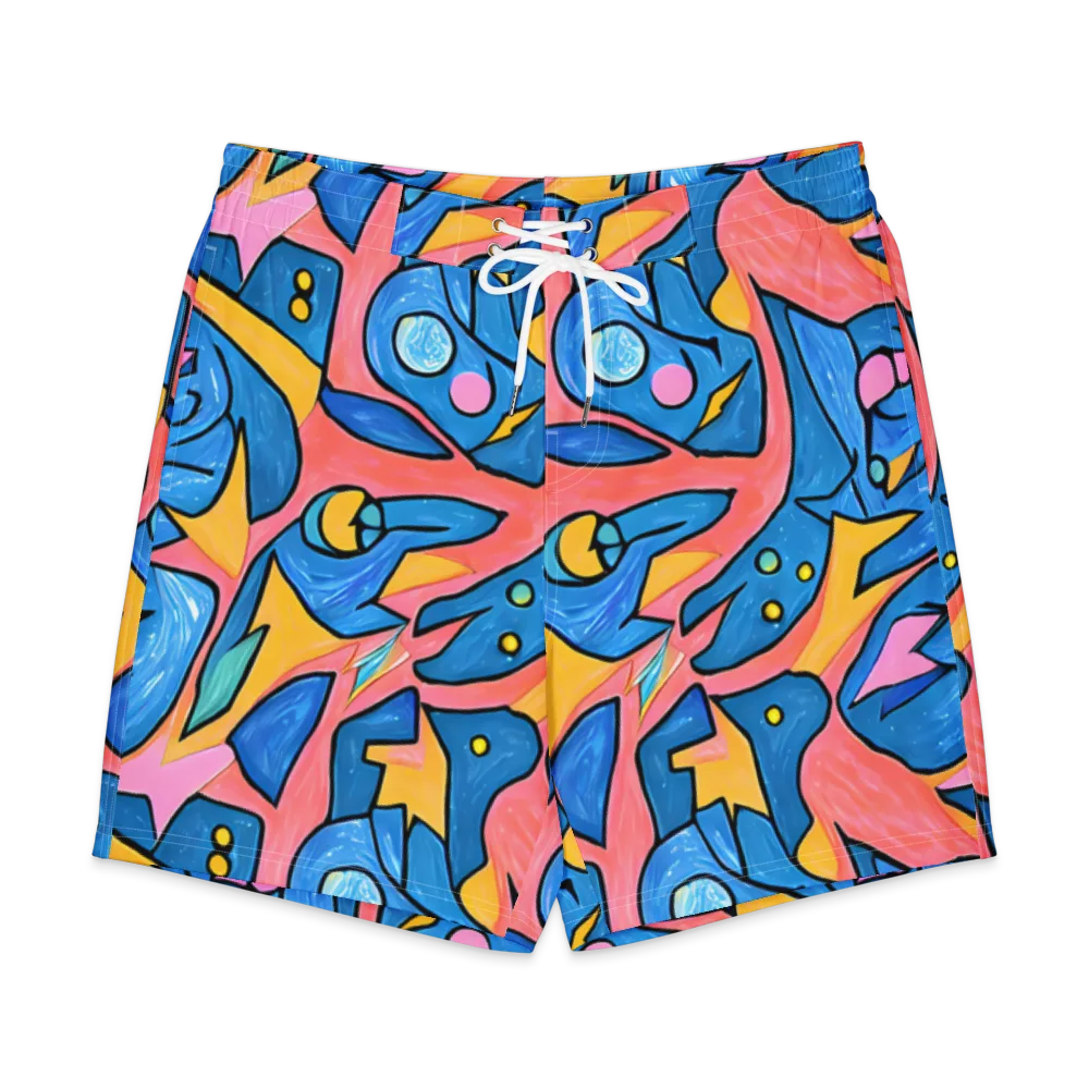 Pop Tide on Men's Board Shorts — Front