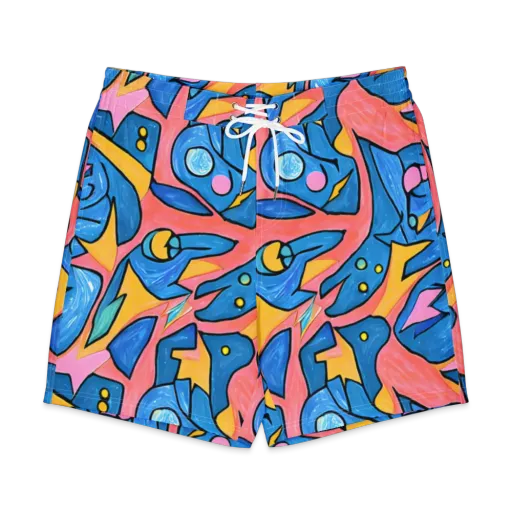 Pop Tide on a Men's Board Shorts