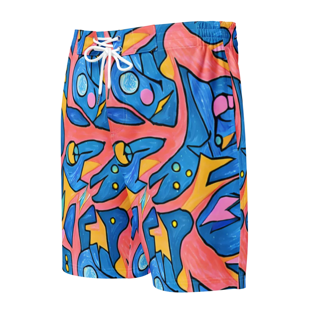 Pop Tide on Men's Board Shorts — Front