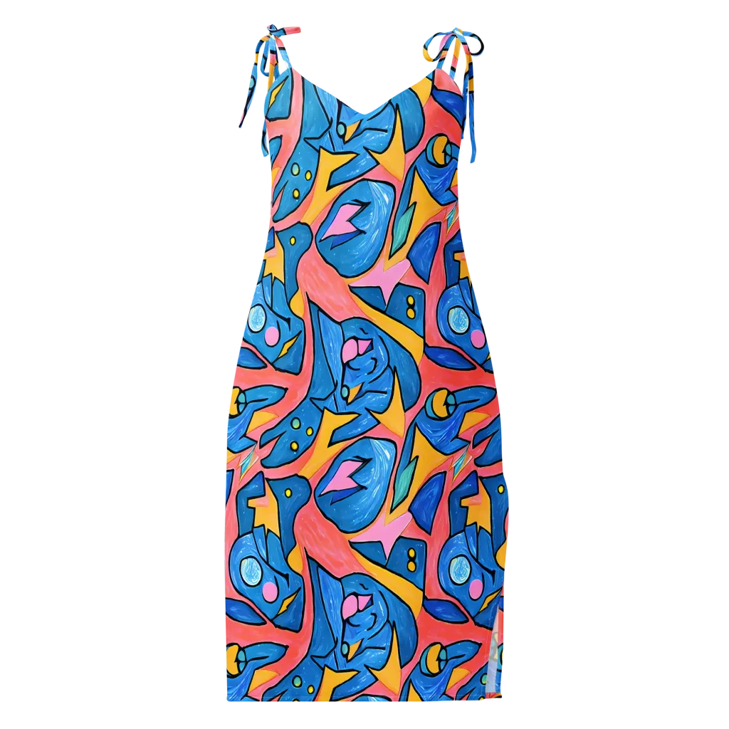 Pop Tide on Slip Dress — Front