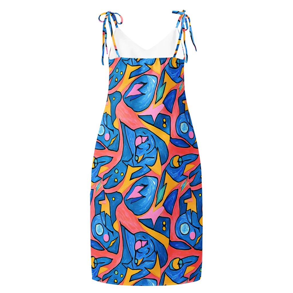 Pop Tide on Slip Dress — Back