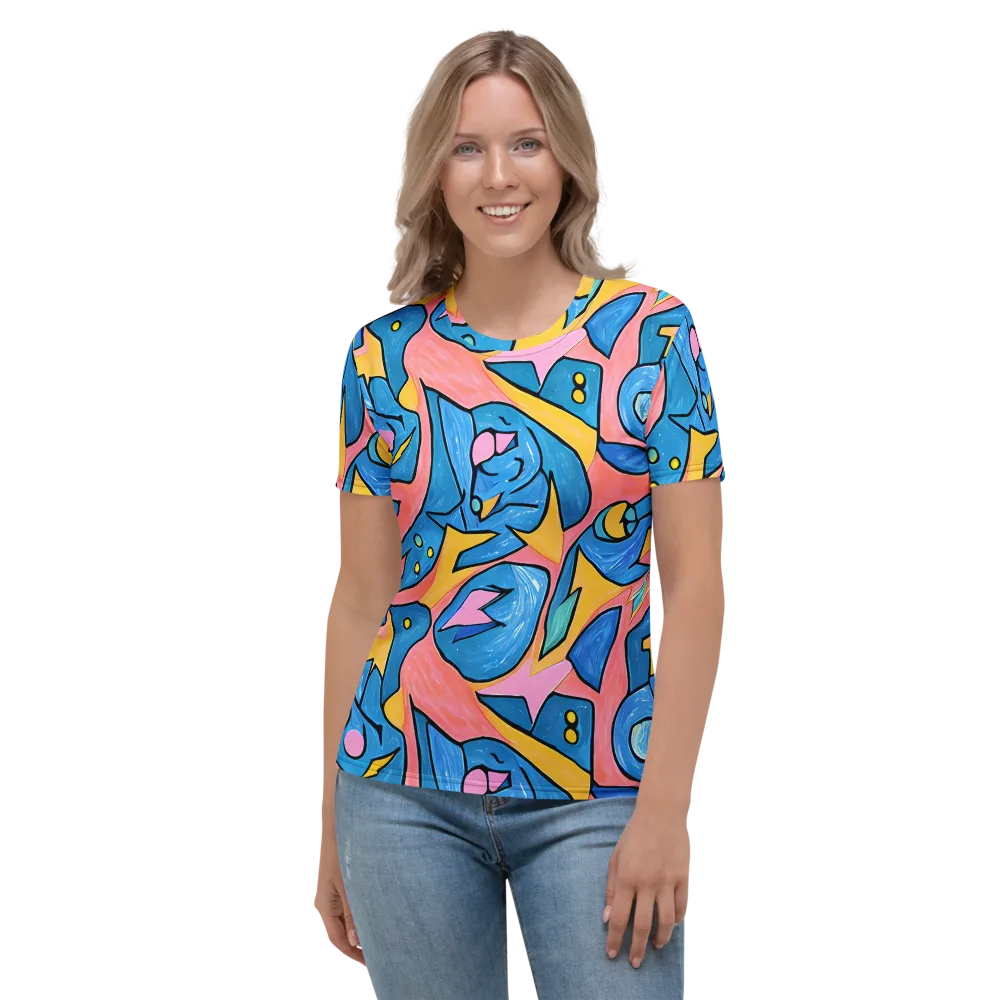 Pop Tide on Women's Crew Neck T-Shirt — Front