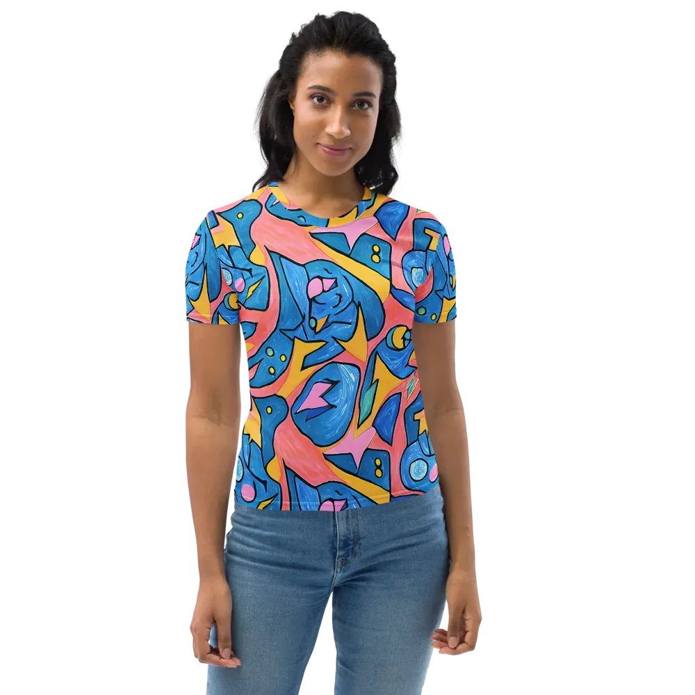 Pop Tide on Women's Crew Neck T-Shirt — Front