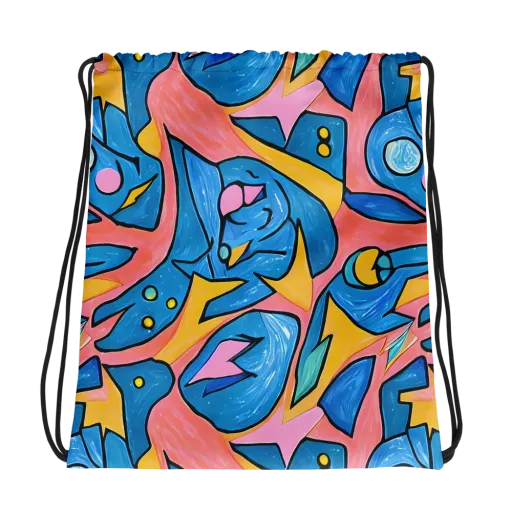 Pop Tide on a Drawstring Bag