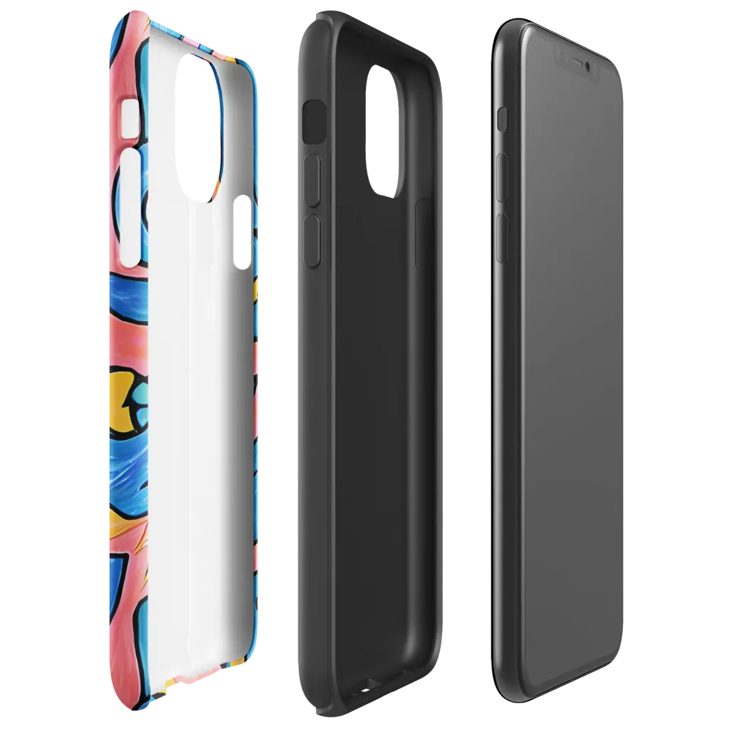 Pop Tide on Tough Case for iPhone® — Right