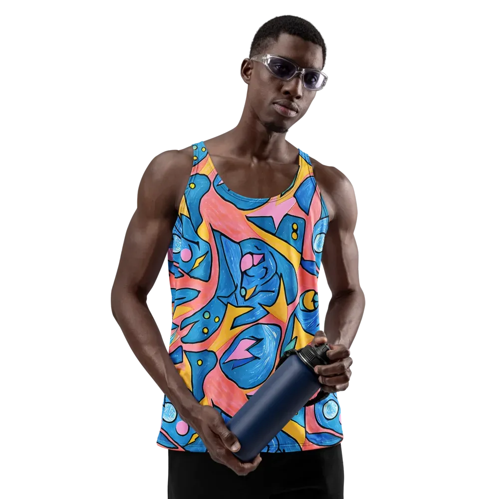 Pop Tide on Men's Tank Top — Front