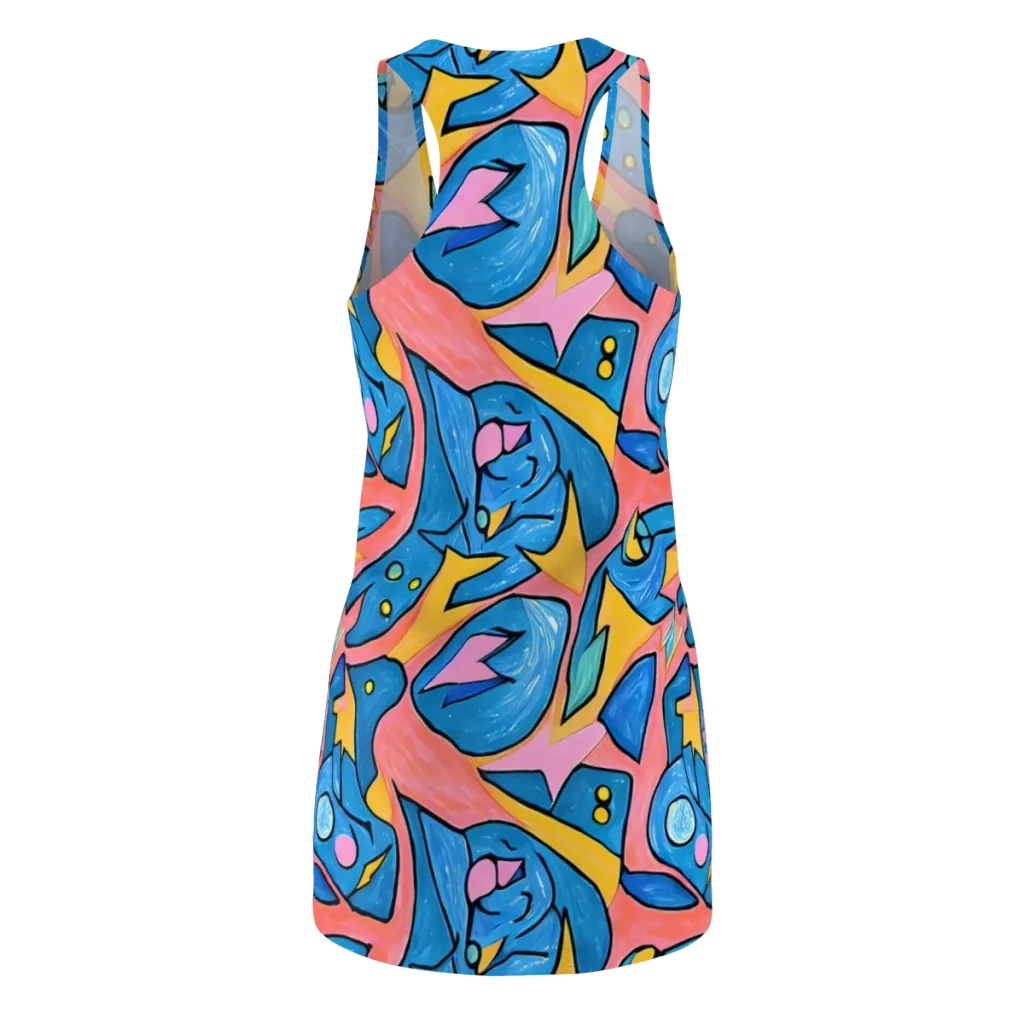 Pop Tide on Racerback Dress — Back
