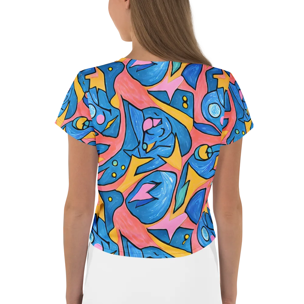 Pop Tide on Crop Tee — Back