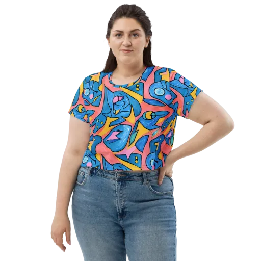 Pop Tide on a Crop Tee