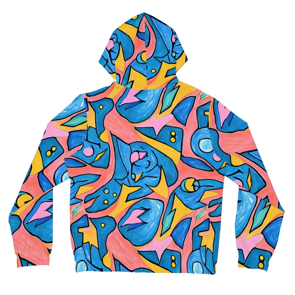 Pop Tide on Women's Full-Zip Hoodie — Back
