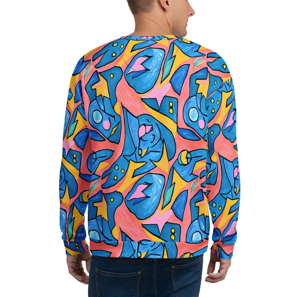 Pop Tide on Sweatshirt — Back