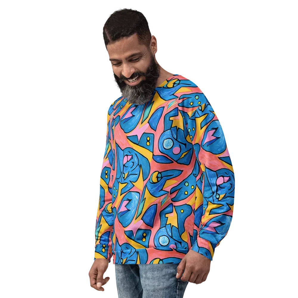 Pop Tide on Sweatshirt — Left Front