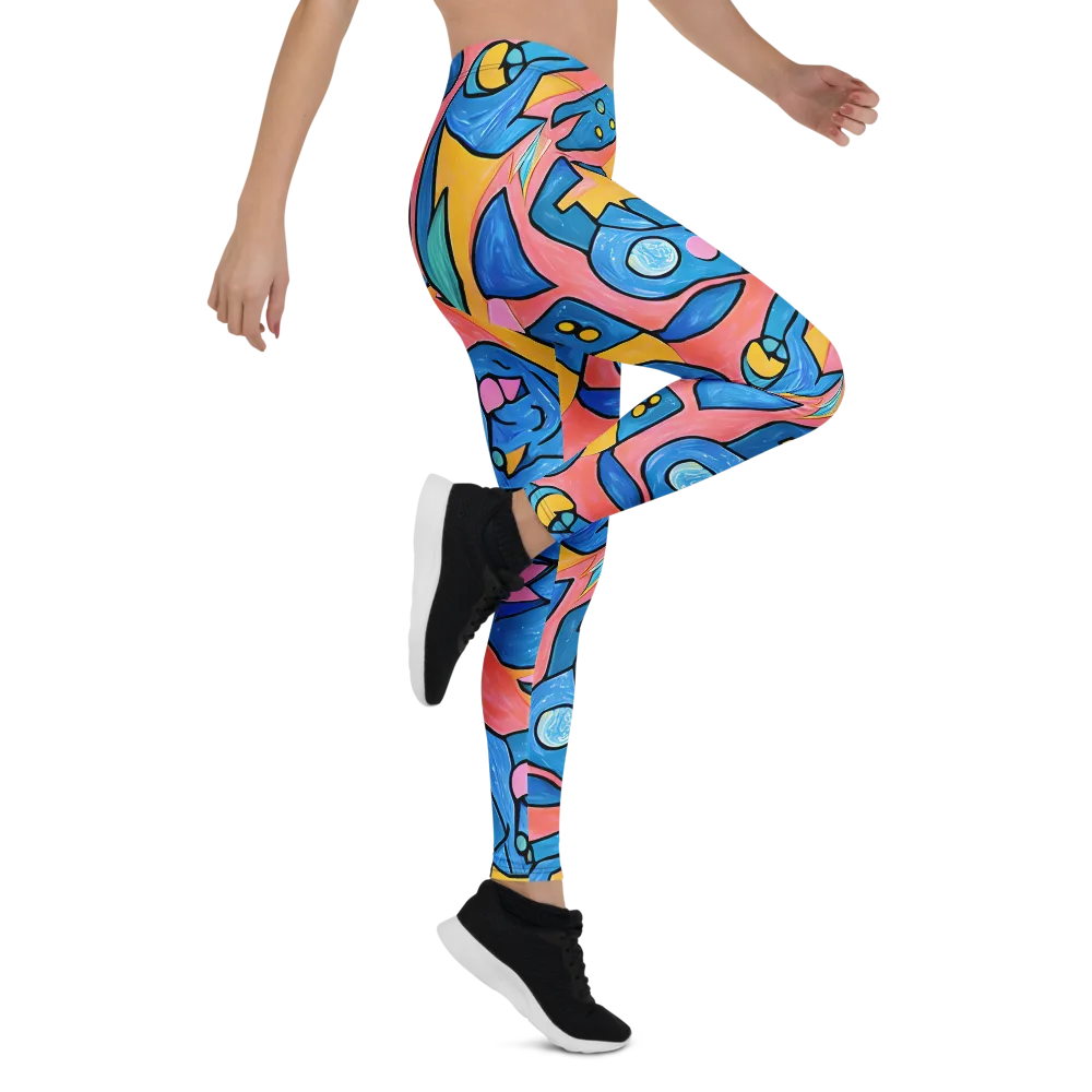 Pop Tide on Leggings — Right