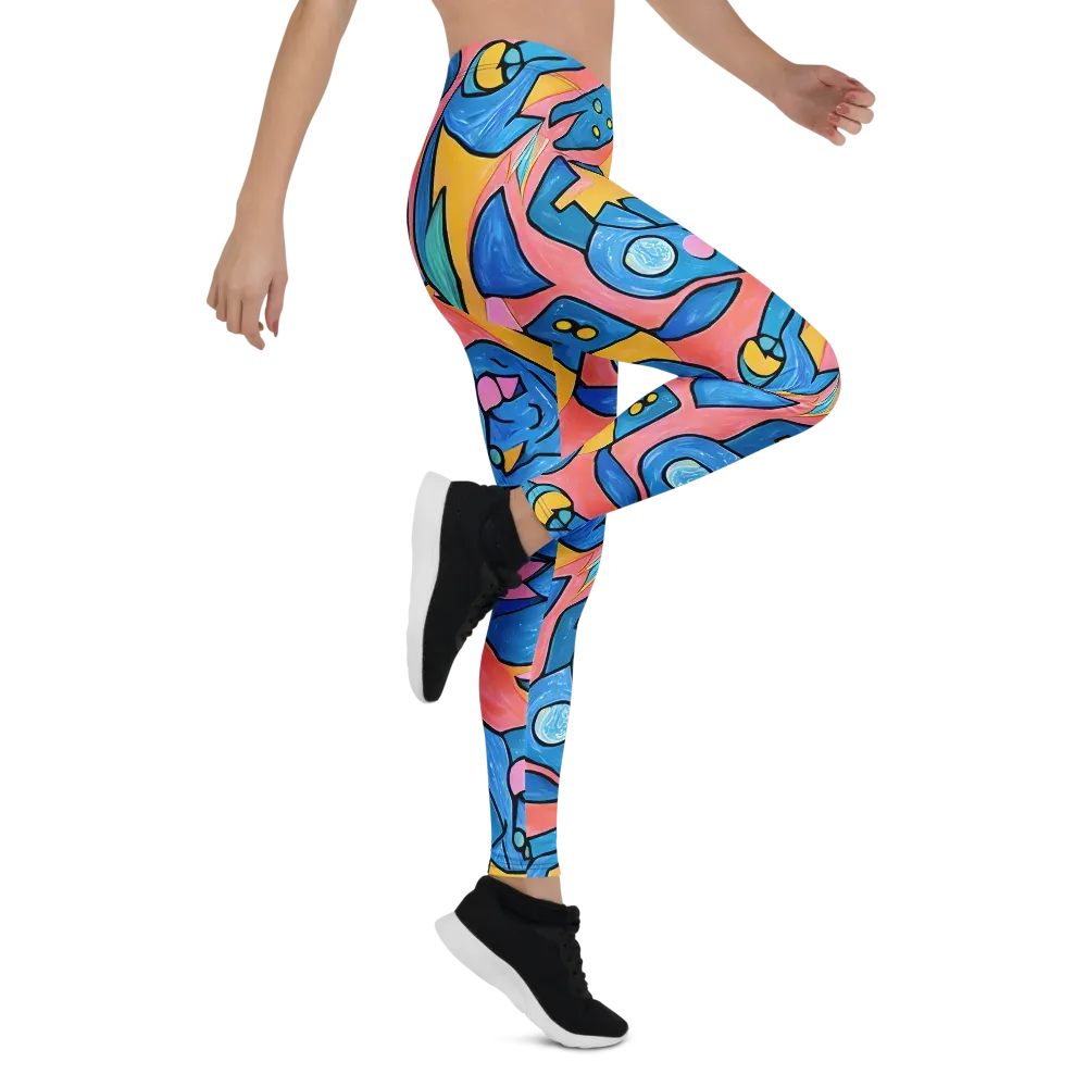 Pop Tide on Leggings — Right