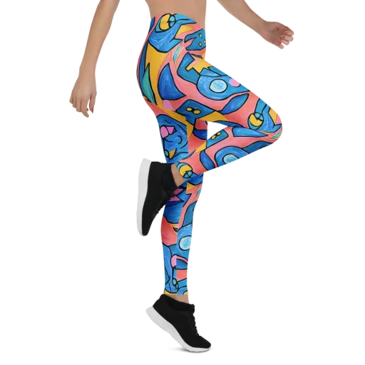 Pop Tide on a Leggings