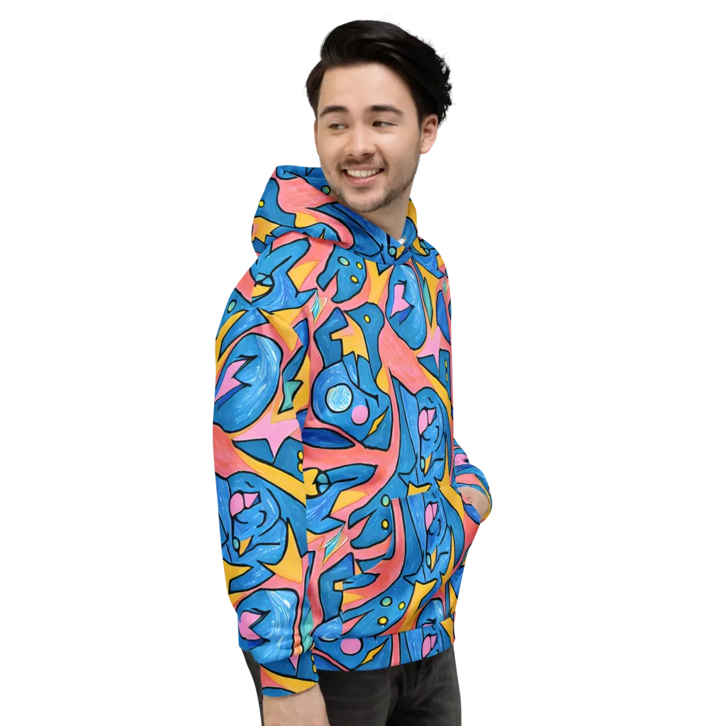 Pop Tide on Hoodie — Right