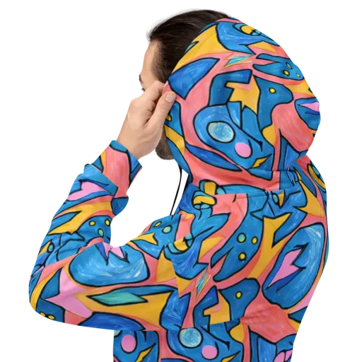 Pop Tide on a Hoodie