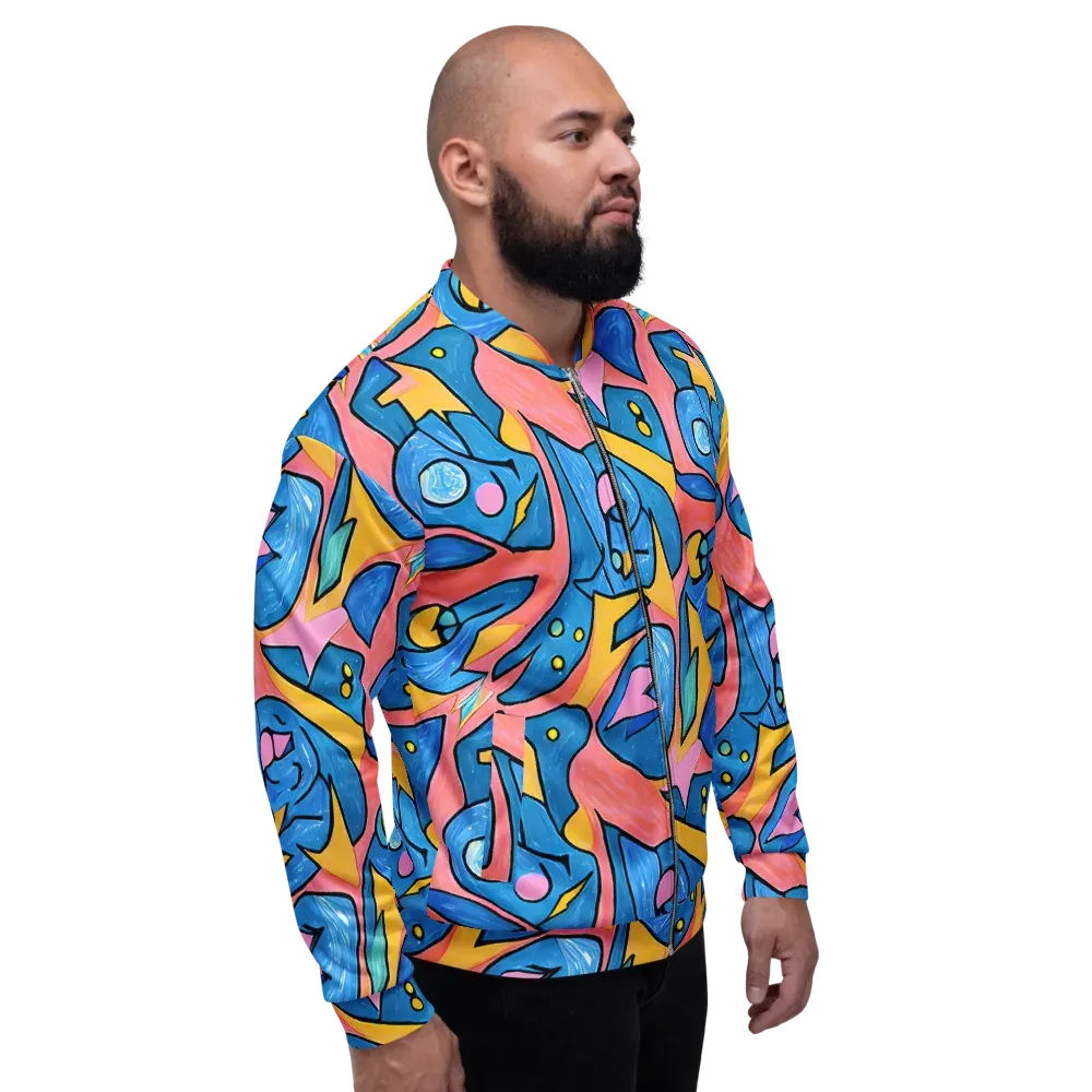 Pop Tide on Bomber Jacket — Right