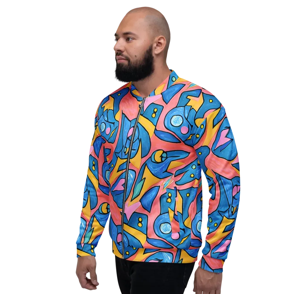 Pop Tide on Bomber Jacket — Left