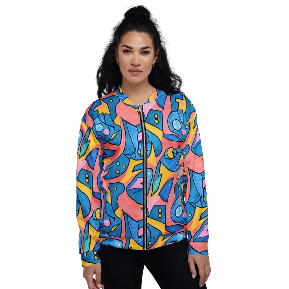 Pop Tide on Bomber Jacket — Front