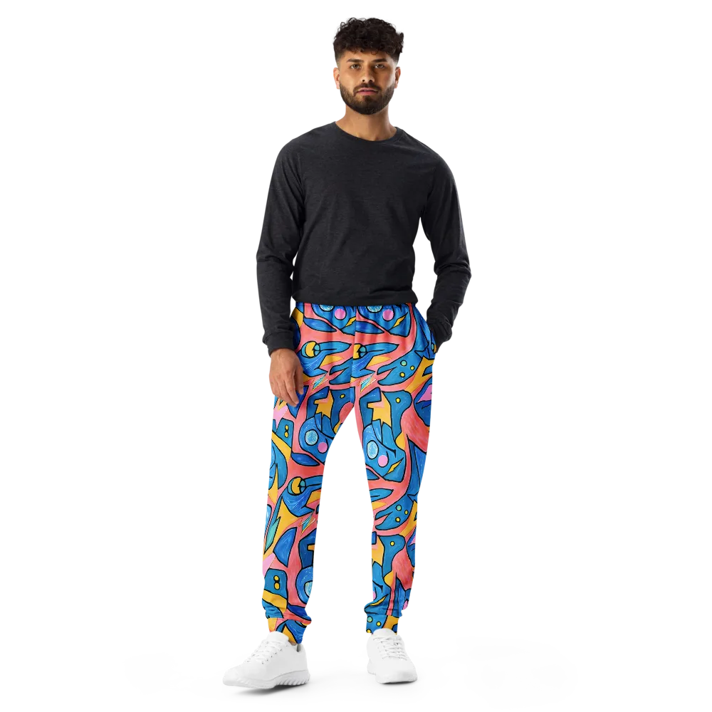 Pop Tide on Men's Joggers — Front