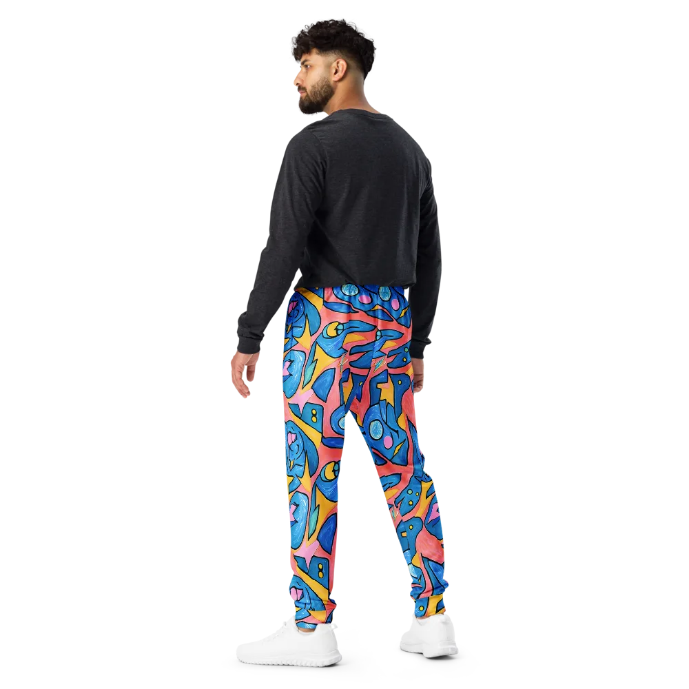 Pop Tide on Men's Joggers — Back