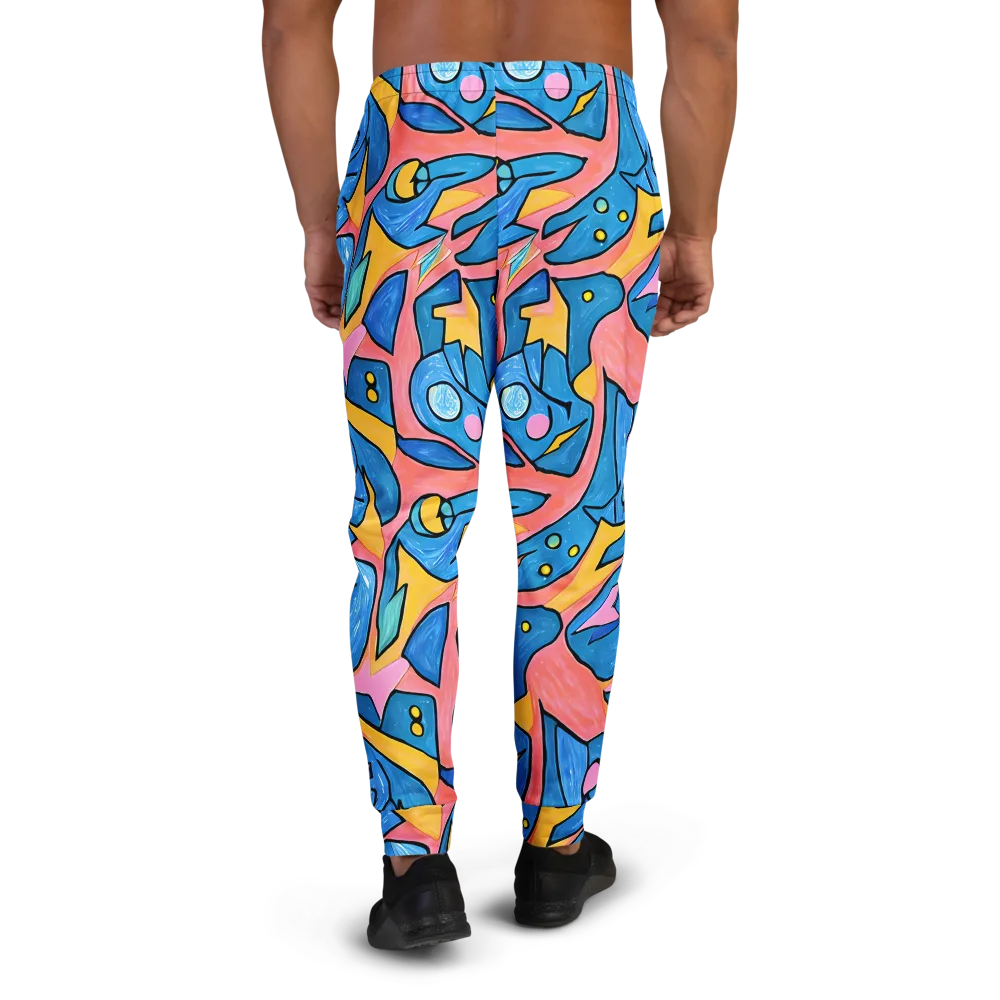 Pop Tide on Men's Joggers — Back