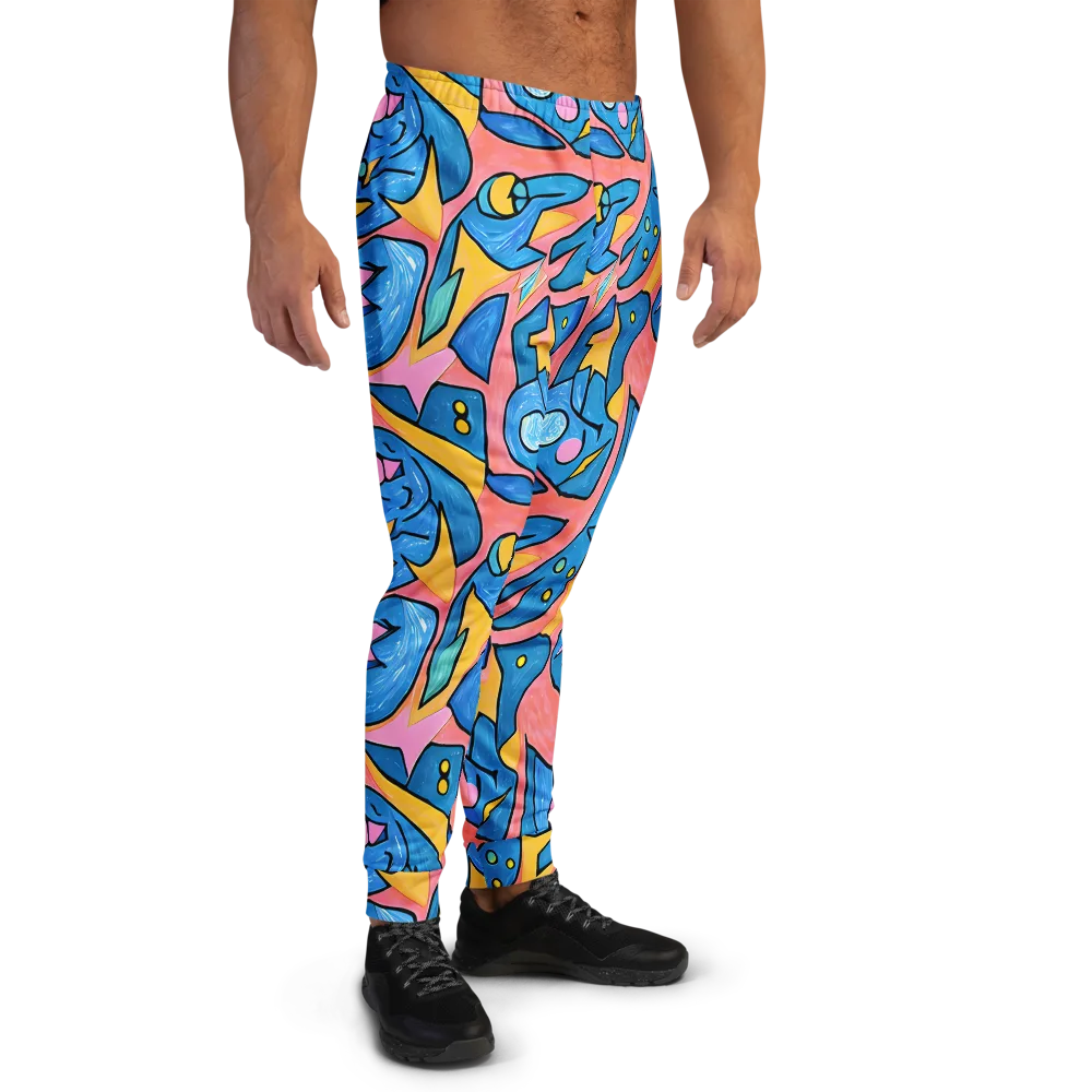 Pop Tide on Men's Joggers — Right